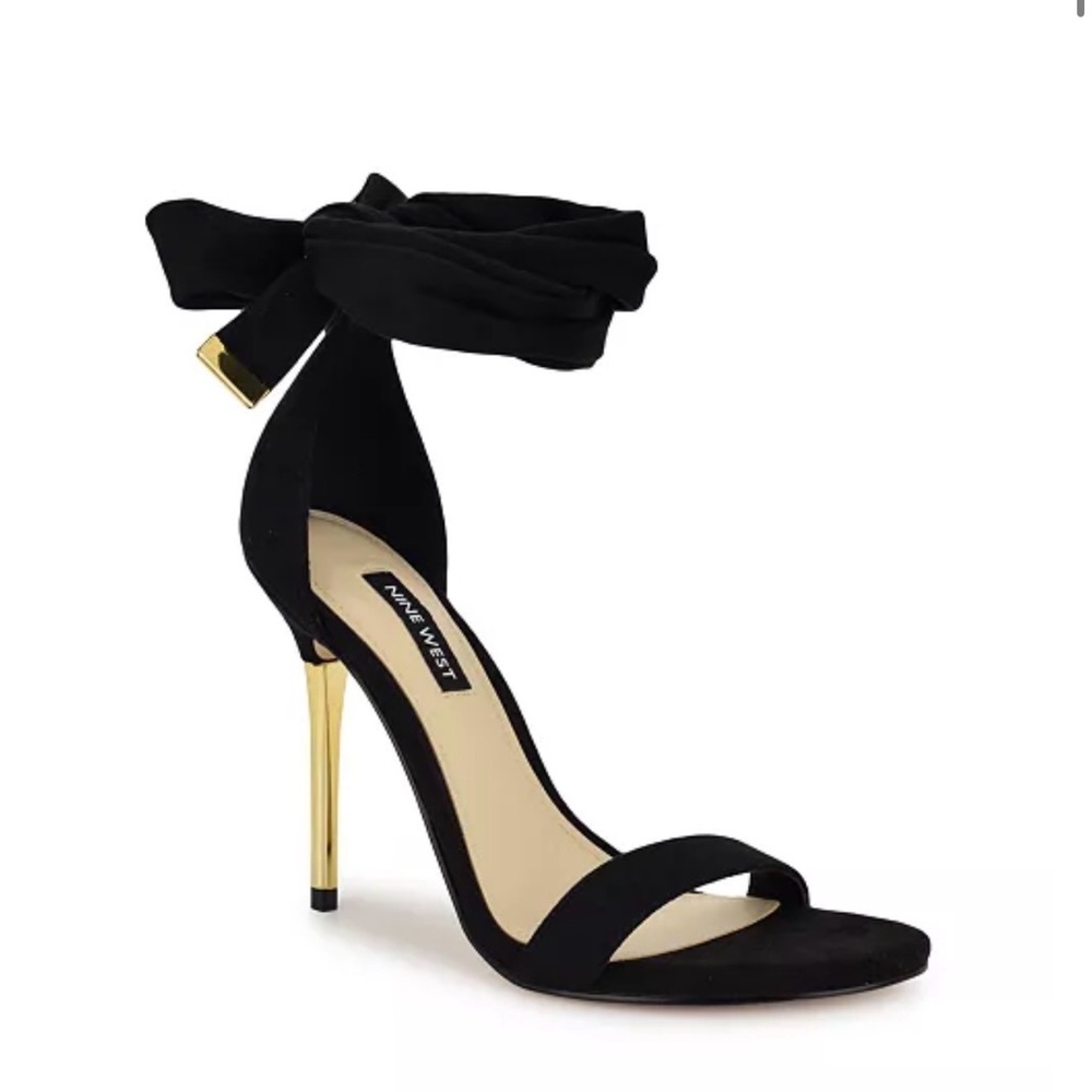Nine West Donatela Open Toe Stiletto Heel Dress Sandals size 9